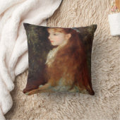ポートレートのアイリーン – ルノアール印象派絵画派 クッション (ブランケット)