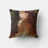 ポートレートのアイリーン – ルノアール印象派絵画派 クッション (裏面)