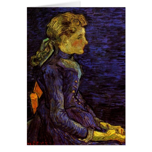 ポートレートのアデライン・ラヴォックスby Vincent van ゴッホ (正面)