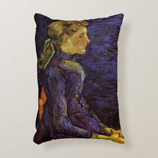 ポートレートのアデライン・ラヴォックスby Vincent van ゴッホ アクセントクッション (正面(垂直))