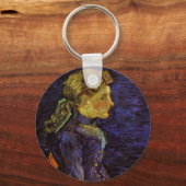 ポートレートのアデライン・ラヴォックスby Vincent van ゴッホ キーホルダー (正面)