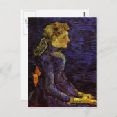 ポートレートのアデライン・ラヴォックスby Vincent van ゴッホ ポストカード (正面/裏面)