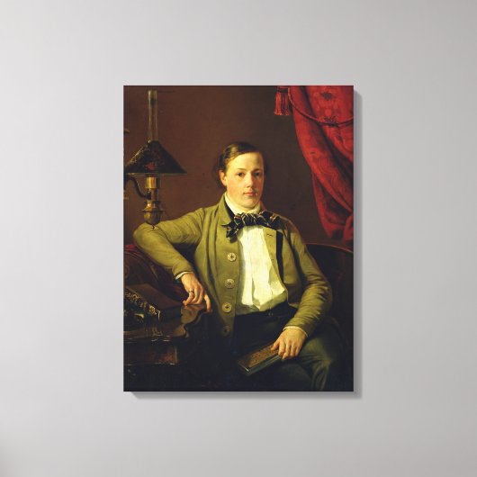 ポートレートのアポロンメイコフ, 1840 キャンバスプリント (正面)