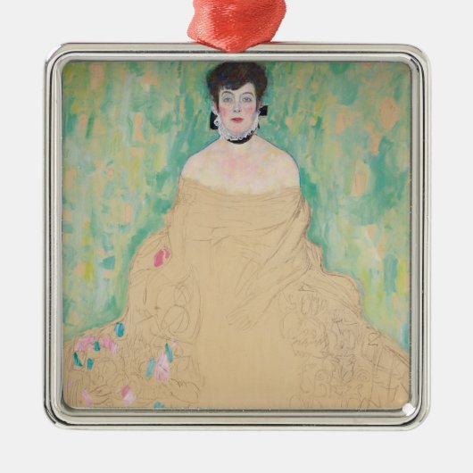 ポートレートのアマリズッカーカンドルバイグスタフクリムト メタルオーナメント (正面)