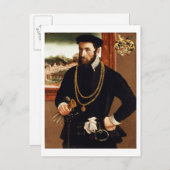 ポートレートのアントンランメルフォンリヒテナン ポストカード (正面/裏面)