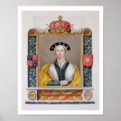 ポートレートのアンヌ・オブ・クレベス(1515年~57年) 4番目の女王 ポスター (正面)