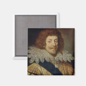 ポートレートのアンリ公爵モンモレンシー マグネット (正面/裏面)