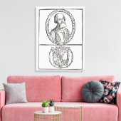 ポートレートのエルナド・コルテスとその腕 キャンバスプリント (インサイチュ (リビング))