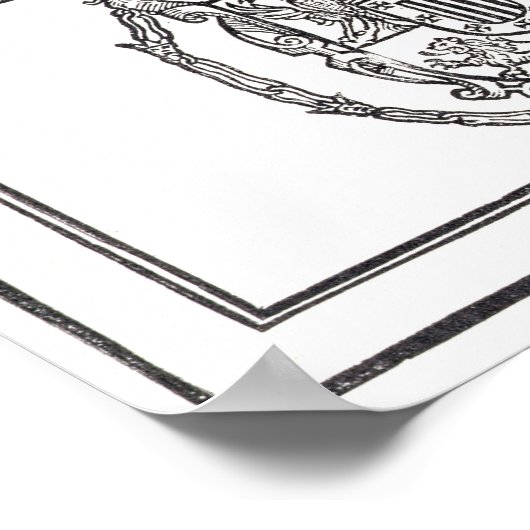 ポートレートのエルナド・コルテスとその腕 ポスター (角)