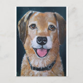 ポートレートのエンゲ絵を描ーズバイアルフレッドキツネ ポストカード (正面)