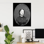 ポートレートのオーガスタフィールドダゲレオタイプ1862 ポスター (ホームオフィス)