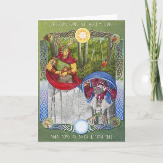 ポートレートのオークの王とホリーの王 シーズンカード (正面)
