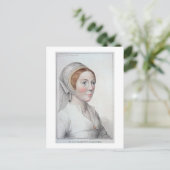 ポートレートのカトリーヌ・ハワード（1520年～42年）の彫刻 ポストカード (スタンド正面)