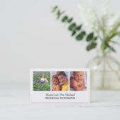 ポートレートのカメラマンの名刺 名刺 (スタンド正面)