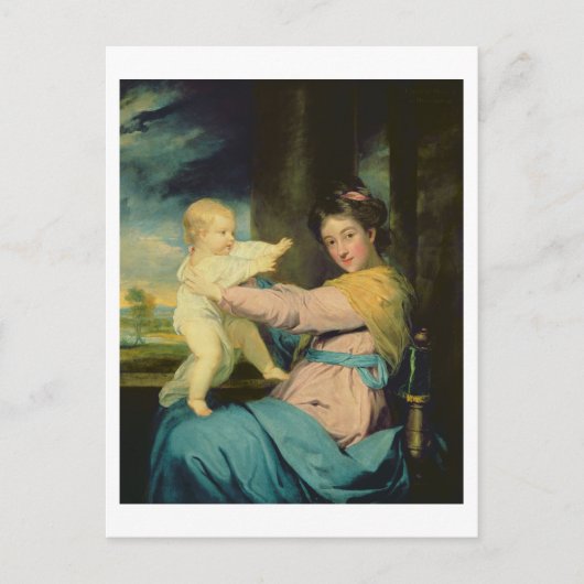 ポートレートのキャロライン、マールボロー公爵夫人 ポストカード (正面)