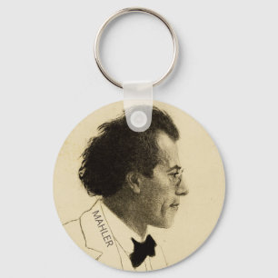 ポートレートのグスタフ・マーラー(1902年) キーホルダー