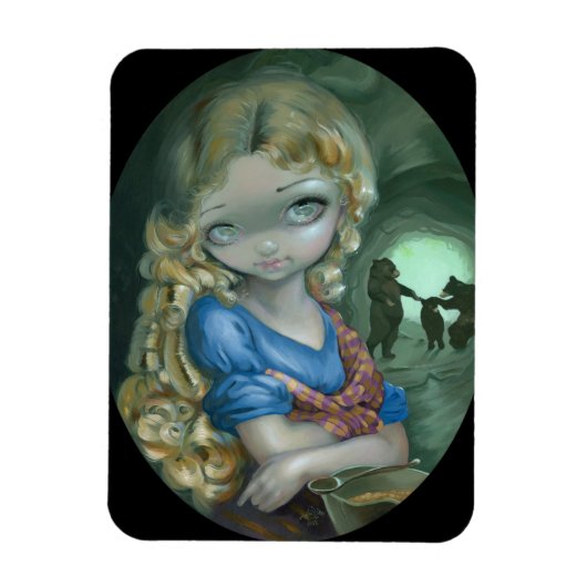 「ポートレートのゴルディロック」フレックス・マグネット マグネット (縦)