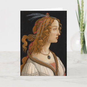 ポートレートのシモネッタヴェスプッチ Botticelli カード