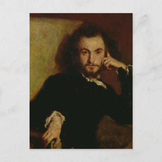 ポートレートのシャルル・ボードレール1844 ポストカード (正面)