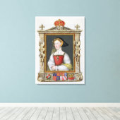 ポートレートのジェーン・シーモア(c.1509-37) 3番目の女王 キャンバスプリント (インサイチュ (ウッドフロア))