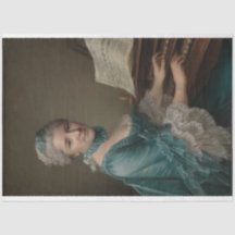 ポートレートのジュスティンファバートデクページ紙