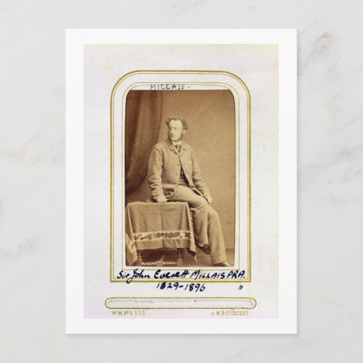 ポートレートのジョン・エベレット・ミラリス卿（1829年～96年） (al) ポストカード (正面)