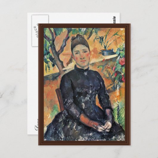 ポートレートのセザンヌマダムの温室 ポストカード (正面/裏面)