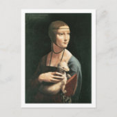 ポートレートのセシリア・ガレラニ葉書 ポストカード (正面)