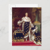 ポートレートのチャールズX戴冠服， 1827 ポストカード (正面/裏面)