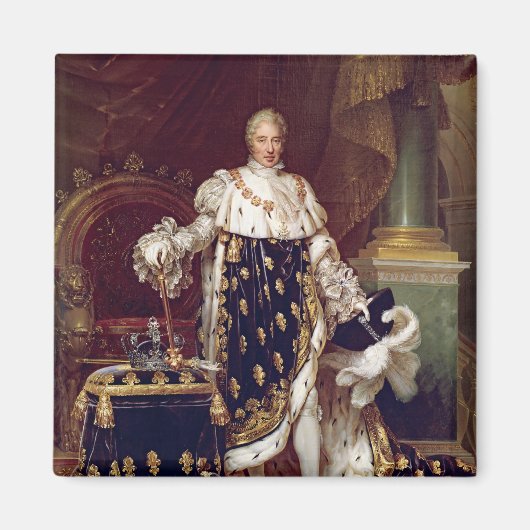 ポートレートのチャールズX戴冠服, 1827 マグネット (正面)