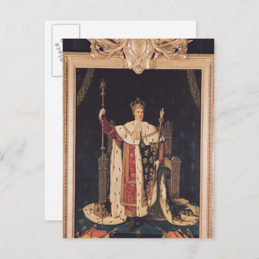 ポートレートのチャールズX戴冠服, 1829 ポストカード (正面/裏面)