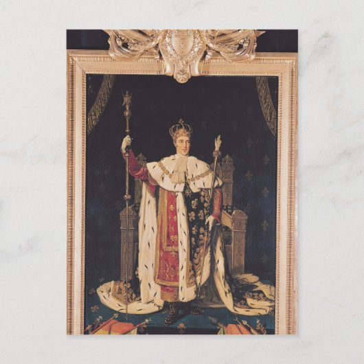 ポートレートのチャールズX戴冠服, 1829 ポストカード (正面)