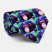 ポートレートのチンパンジー ネクタイ (ロール)