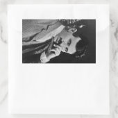 ポートレートのニコラテスラ 長方形シール (バッグ)