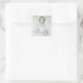 ポートレートのニコロパガニーニ1819 スクエアシール (バッグ)