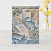 ポートレートのパブロピカソbyフアン・グリス カード (黄色い花)