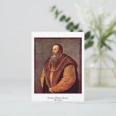 ポートレートのピエトロ・アレティノ。Titian別 ポストカード (スタンド正面)