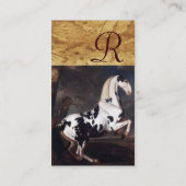 ポートレートのピエバルド,パーチメントモノグラム 名刺 (裏面)