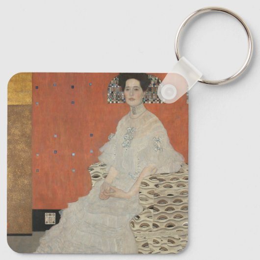 ポートレートのフリッツァリードラーバイグスタフクリムト キーホルダー (裏面)