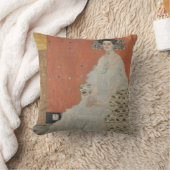 ポートレートのフリッツァリードラーバイグスタフクリムト クッション (ブランケット)