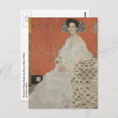 ポートレートのフリッツァリードラーバイグスタフクリムト ポストカード (正面/裏面)