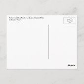 ポートレートのフリッツァリードラーバイグスタフクリムト ポストカード (裏面)