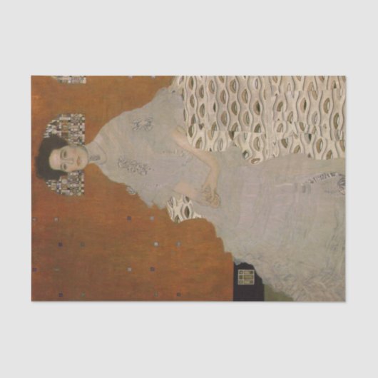 ポートレートのフリッツァリードラーバイグスタフクリムト 薄葉紙 (正面)