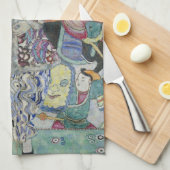 ポートレートのフリードライクマリアビアバイグスタフクリムト キッチンタオル (四つ折り)