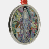 ポートレートのフリードライクマリアビアバイグスタフクリムト メタルオーナメント (右)