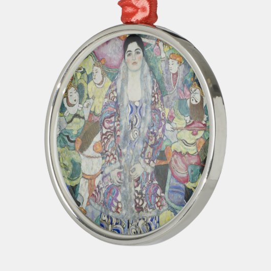 ポートレートのフリードライクマリアビアバイグスタフクリムト メタルオーナメント (左)