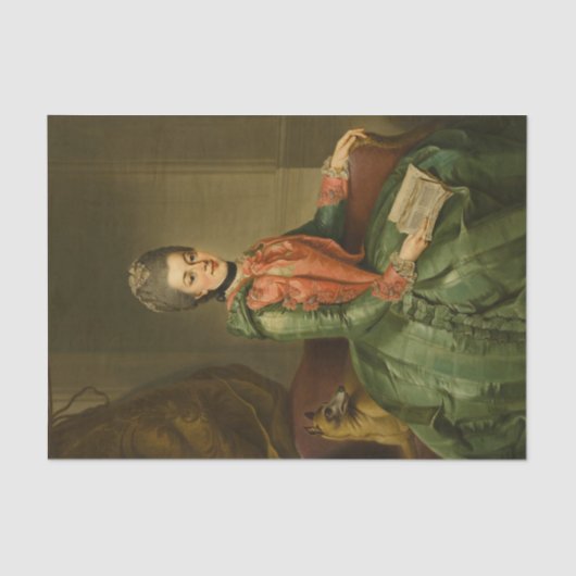 ポートレートのプリンセスフレデリカバイヨハン・ジエセニス 薄葉紙 (正面)