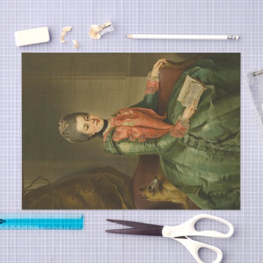 ポートレートのプリンセスフレデリカバイヨハン・ジエセニス 薄葉紙 (クラフト)