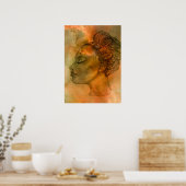 ポートレートのプロファイルプリント ポスター (キッチン)