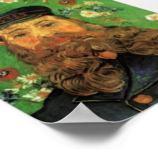 ポートレートのポストマンジョセフローリンバイヴァンゴッホ ポスター (角)